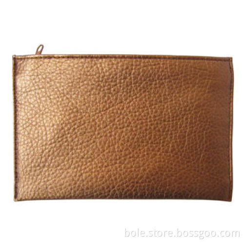 Cute Cosmetic Bag, Made of Lychee PU, Nylon Zipper, Suitable for Promotional Bag